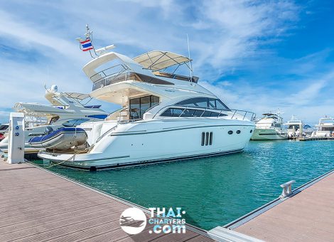 This is an immaculate Princess 54 Flybridge Motor Yacht available now with full options for the tropical climate. 