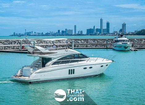 This is an immaculate Princess 54 Flybridge Motor Yacht available now with full options for the tropical climate. 